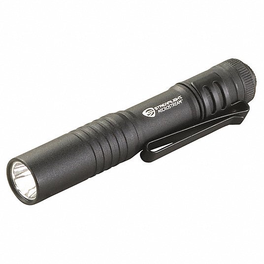 Streamlight 66318 Penlight 45 lm Max Brightness, 2.3 hr Max Run Time, 41 m Max Beam Distance, High, Black, Alkaline