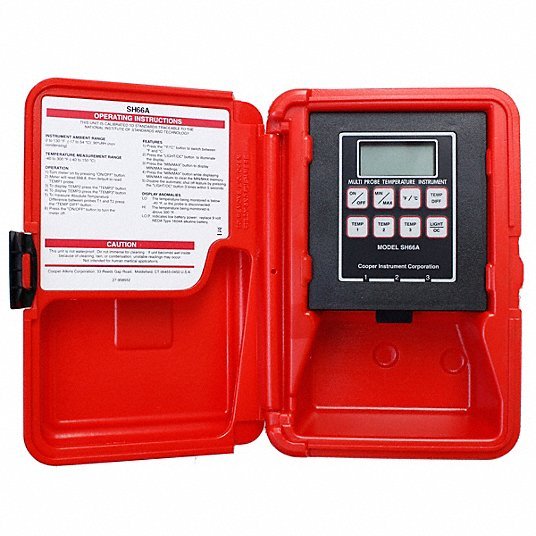 Cooper SH66A FDA Digital Thermistor Thermometer, -40 to 300 Degrees F