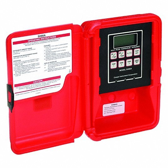 Cooper SH66A FDA Digital Thermistor Thermometer, -40 to 300 Degrees F