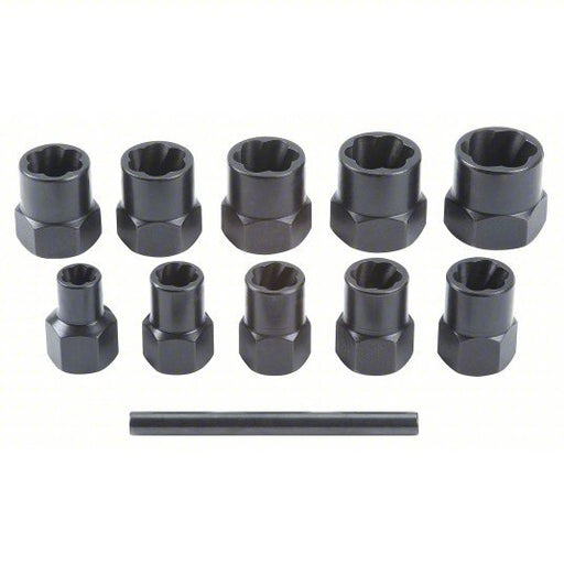 Proto J69X00 Screw Extractor Set 10 Pc, Spiral Flute