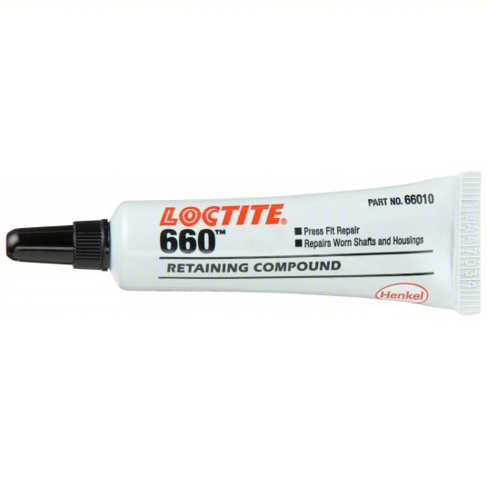 Loctite 209765 Retaining Compound 660, 0.2 fl oz, Tube, Silver, For Loose-Fitting Parts
