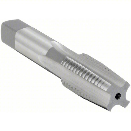 OSG 1138100 Straight Flute Tap 1 3/8"-6 Thread Size, 2 1/2 in Thread Lg, 6 1/32 in Overall Lg, Taper