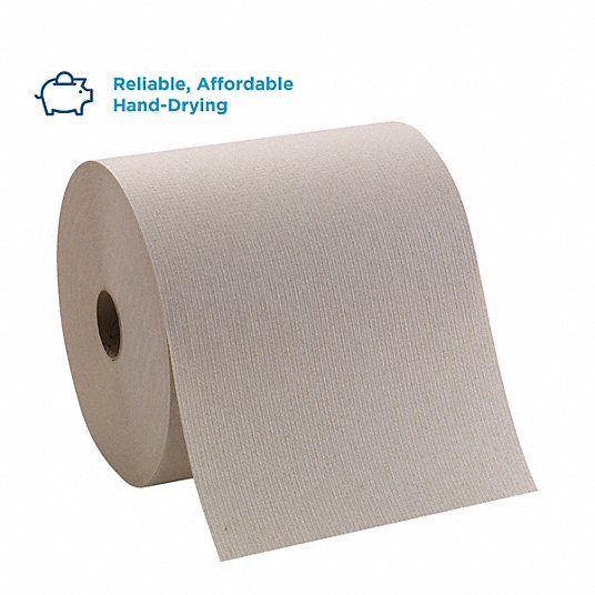 Georgia-Pacific 26301 Paper Towel Roll Brown, 7 7/8 in Roll Wd, 800 ft Roll Lg, Continuous Sheet Lg, 6 PK