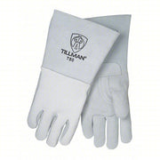 Tillman 750L Welding Gloves Straight Thumb, Straight Cuff, Premium, White Elkskin