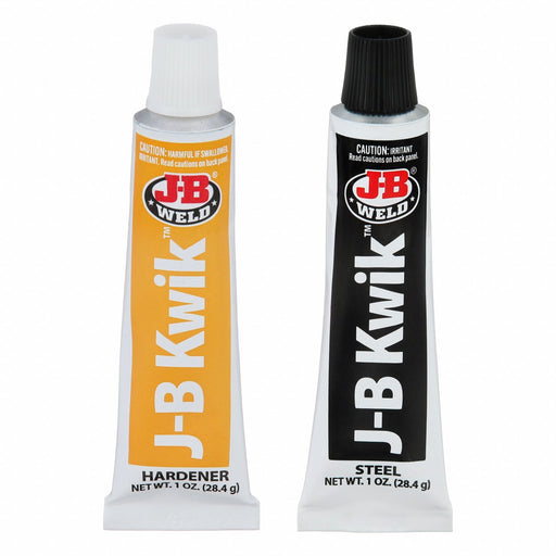 J-B Weld 8276 Epoxy Adhesive, KwikWeld, 2 fl oz, Tube, Gray, 250°F