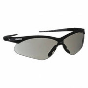 Kleenguard 25688 V30 Nemesis Safety Glasses, Mirror Coating, Scratch-Resistant, Black Half Frame, Smoke Lens