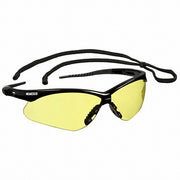 Kleenguard 25659 Safety Glasses Amber Lens, Half-Frame, Anti-Fog, Black Frame, Nemesis(TM) Series