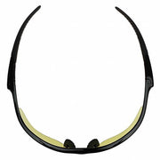 Kleenguard 25659 Safety Glasses Amber Lens, Half-Frame, Anti-Fog, Black Frame, Nemesis(TM) Series