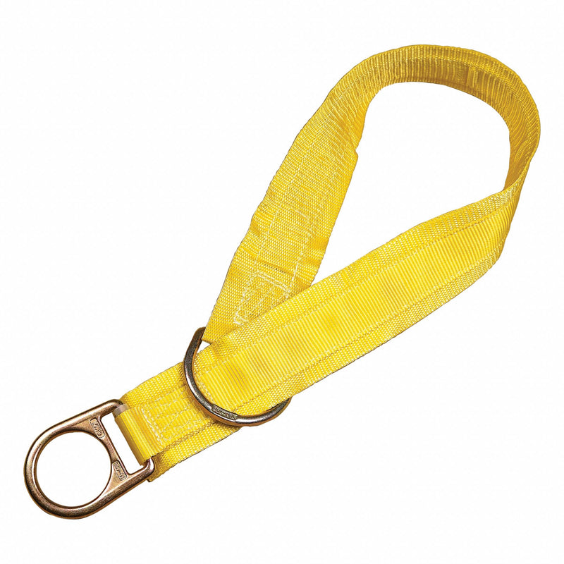 3M 1002008 Tie-Off Adapter, 8 ft, Steel D-Ring, Wear Pad