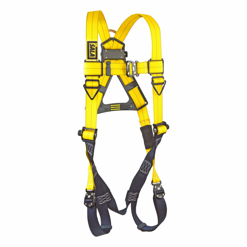 3M DBI-SALA 1110600 Full Body Harness, Vest Harness, Quick-Connect / Quick-Connect, Cam, 420 lb Wt Capacity