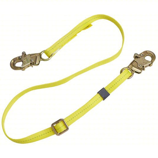 3M DBI-SALA 1231016 Positioning Lanyard Steel Snap Hook, Steel Snap Hook, 6 ft Lg, 310 lb Capacity, Adj Lg - Redwood.KV2UZT9