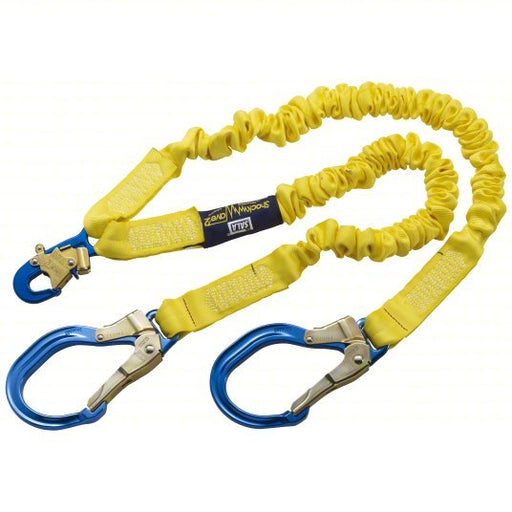 3M DBI - SALA 1244409 Shock - Absorbing Lanyard Tubular Webbing, Aluminum Rebar Hook, Aluminum Snap Hook - Redwood.KV2UZV7
