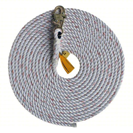 3M DBI - SALA 1202794 Vertical Lifeline 50 ft Lifeline Lg, 310 lb Capacity, Steel, Rope Grabs, White - Redwood.KV2UZX8