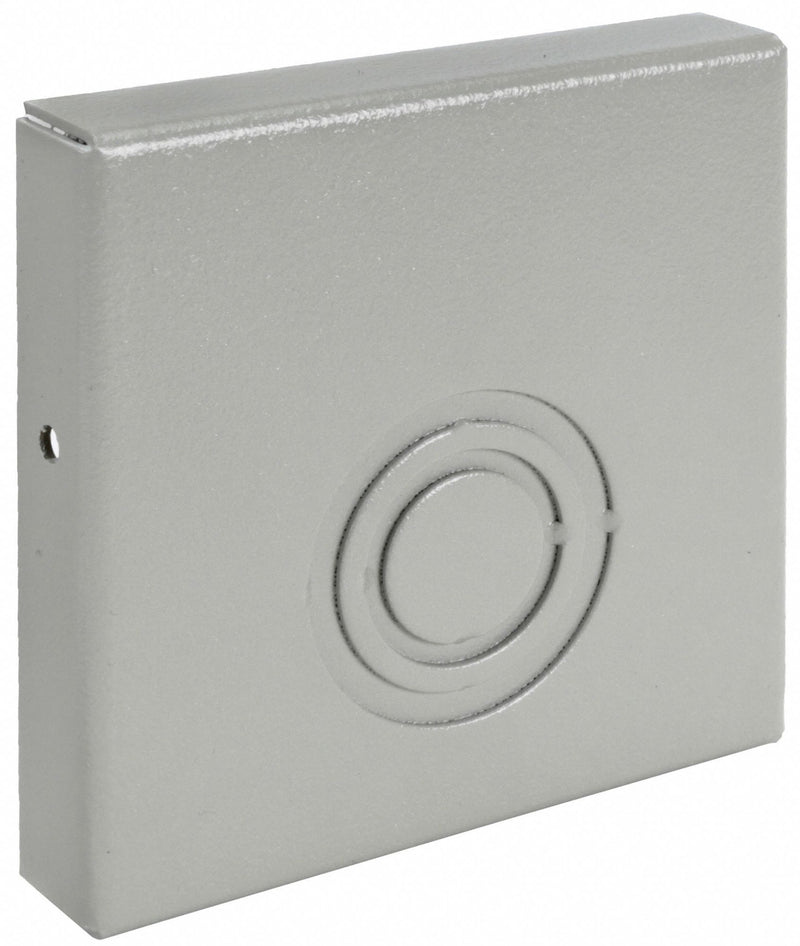 Wiegmann E0404 Wireway End Cap, 4 in Wd, 4 in Ht, 16 ga Gauge, 1, With Knockouts, Steel, Powder Coated