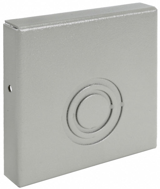 Wiegmann E0404 Wireway End Cap, 4 in Wd, 4 in Ht, 16 ga Gauge, 1, With Knockouts, Steel, Powder Coated
