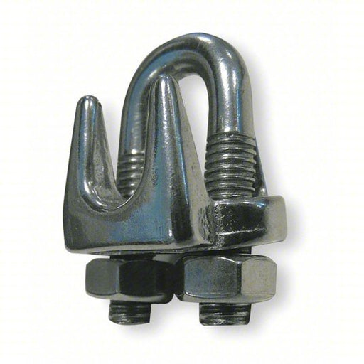 Redwood RW2VKH1 Wire Rope U-Bolt Clip 1/4 in Compatible Rope Dia, 3 3/4 in Rope Turnback Lg, U-Bolt Clip