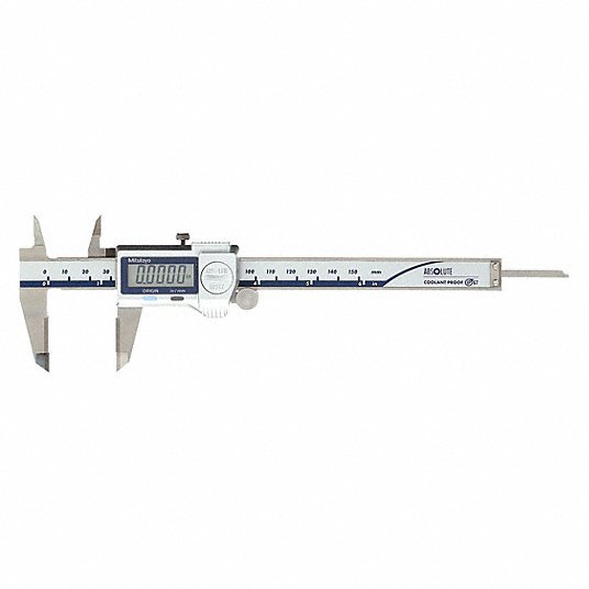 Mitutoyo 500 - 752 - 20 4 - Way Digital Caliper 0 in to 6 in /0 mm to 150 mm, IP67, Inch/Metric, Cabled - Redwood.KV2VNH6