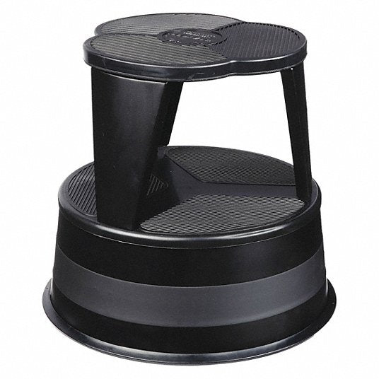 Cramer 1001-92 Step Stool 14.5 in Overall Ht, 350 lb Load Cap, 2 Steps, Steel, 14.3 in Standing Ht