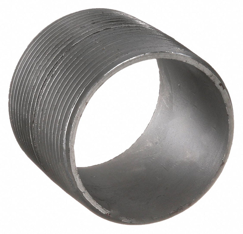 Approved Vendor 2WV63 Pipe Nipple, 2 1/2 in Nominal Pipe Size, Male NPT x Male NPT, 2 1/2 in Lg, Schedule 40, Black Steel