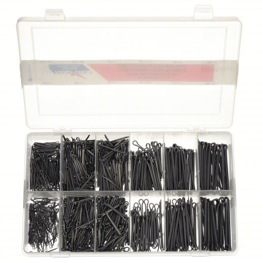 ITW WWG-DISP-CPS1200 Pin Assortment,1200 pcs,10 Sizes Bridge, Inch, Stainless Steel, 18-8, Plain