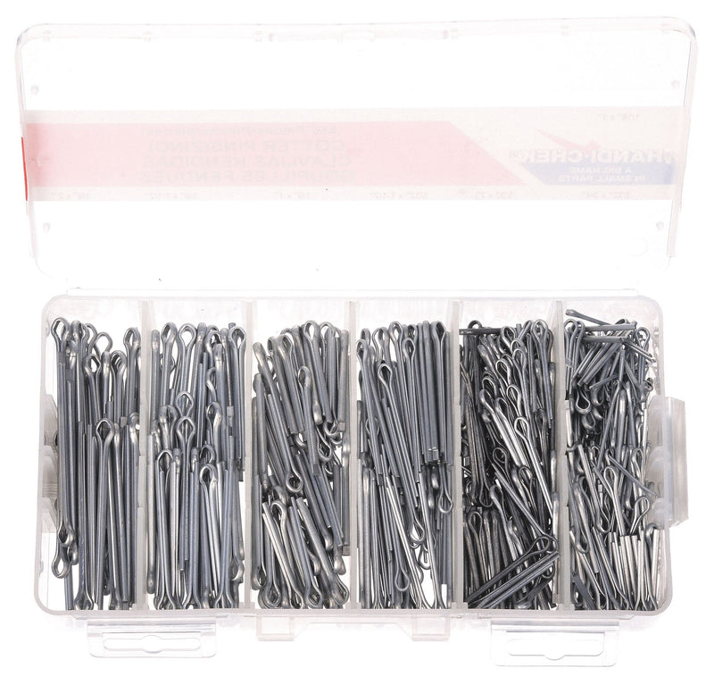 Itw Bee Leitzke WWG-DISP-CP550 Pin Assortment, 550 pcs, 7 Sizes, Bridge, Inch, Steel, 1008, Zinc Plated, 550 Pieces, 7 # of Sizes