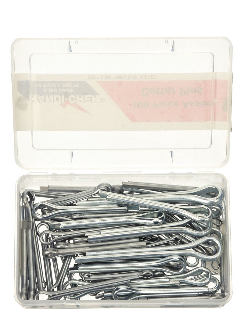 Itw Bee Leitzke WWG-DISP-CP100HC Pin Assortment, 100 pcs, 14 Sizes, Bridge, Inch, Steel, 1008, Zinc Plated, 100 Pieces, 14 # of Sizes