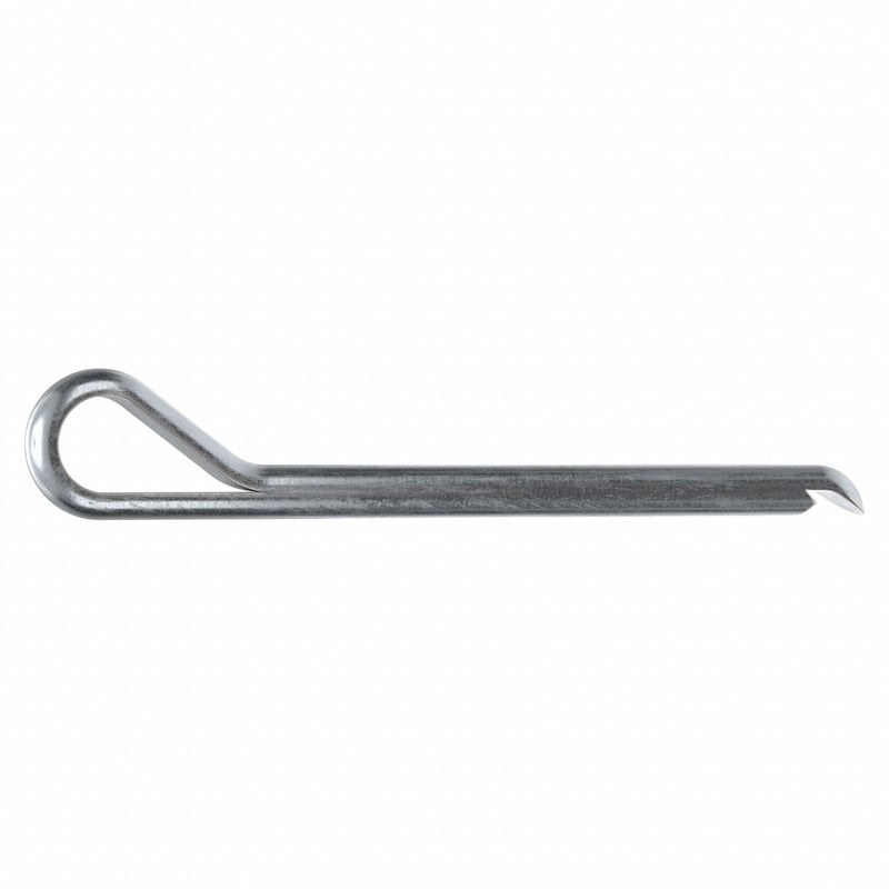 Approved Vendor WWG-CPHZ-023-SZ Cotter Pin, 1/8 in dia, 1 1/2 in L, PK100, Extended Prong, Inch, 1/8 in Pin Dia, Steel, 1008,  100 PK