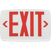 Lithonia LQM S W 3 R 120/277 M6 Exit Sign LED, White, Red, 1 Faces, Ceiling, Not Battery Powered, Without Battery Backup - Redwood.KV3BA31