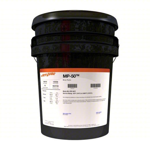 Jet-Lube 28007 Moly Paste MP-50, 2 lb, Can, NLGI 2.5, Clay Thickener