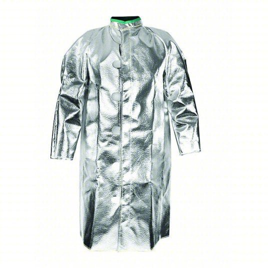 National C22NLLG45 Aluminized Coat L, Carbon Kevlar®, 45 in Lg, Vented Back/Vented Underarms