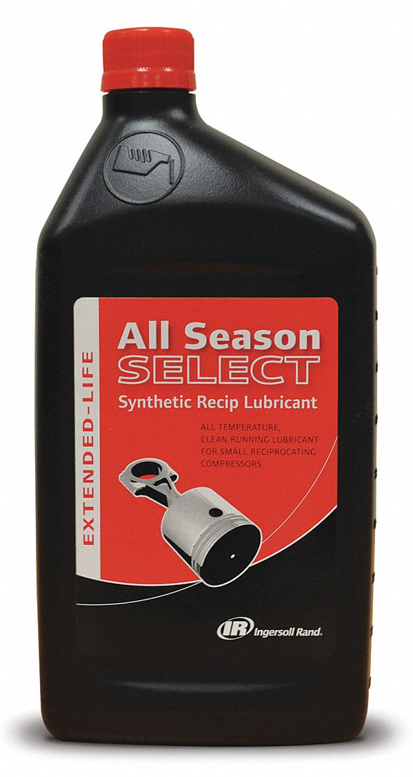 Ingersoll Rand 38440228 Compressor Oil Coolant, 1 L, Bottle, 128 Viscosity Index, 480°F Flash Point
