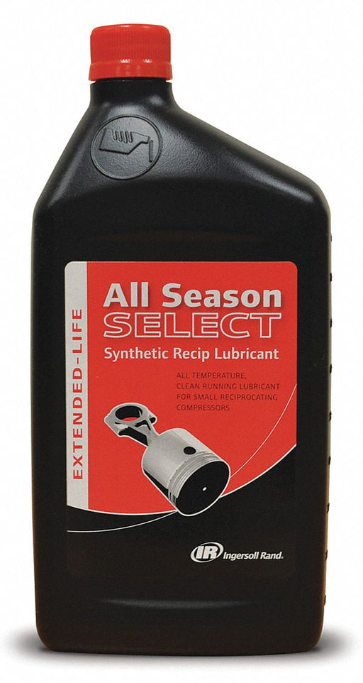 Ingersoll Rand 38440228 Compressor Oil Coolant, 1 L, Bottle, 128 Viscosity Index, 480°F Flash Point