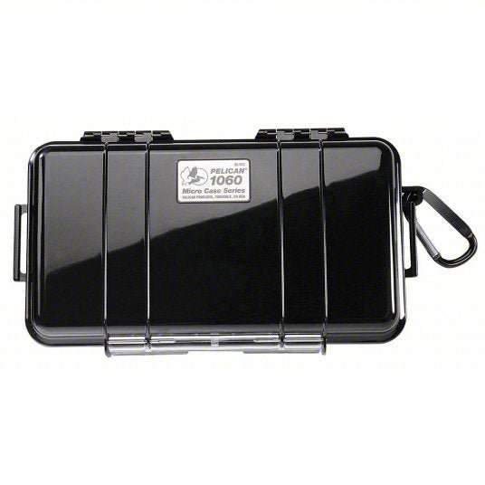 Pelican 1060S Protective Case 4 1/4 in x 8 1/4 in Inside, Black, No Wheels, Polycarbonate