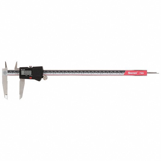 Starrett EC799A-12/300 4-Way Digital Caliper 0 in to 12 in /0 mm to 300 mm, Inch/Metric, Stainless Steel
