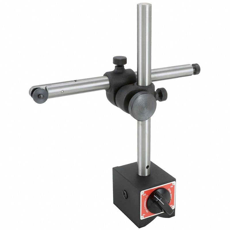 Starrett 659A Magnetic-Base Indicator Holder, Rigid Arm, Magnetic Base