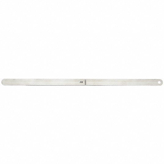 Starrett S667A Loose-Leaf Feeler Gauge Set Inch, 32 Feeler Blades, 0.0005 - 0.030 in, 12 in Blade Lg