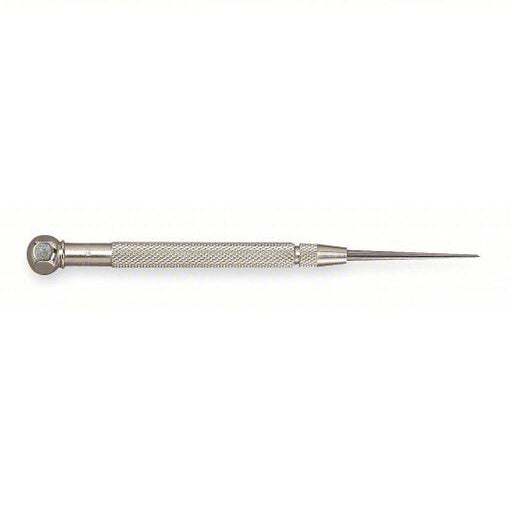 Starrett 70A Pocket Scriber, Straight, Round, Steel, Knurled, Nonmagnetic, Removable Tip, Steel