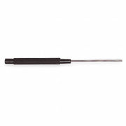 Starrett 248A Drive Pin Punch 1/8 in Tip Dia, 8 in Overall Lg, Round, Steel, Flat, SAE