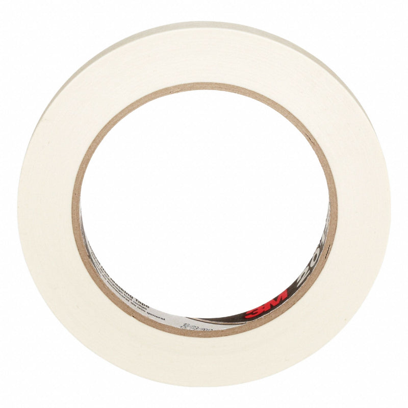 3M 201+ Masking Tape, Tan, 1/2 in x 60 yd, PK72