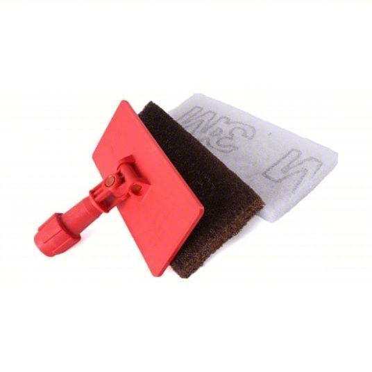 3M 6472 Swivel Pad Holder 9 in Overall Lg, 3 3/4 in Overall Wd, Plastic, Orange