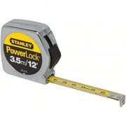 Stanley 33-215 Tape Measure Inch/Metric, Nonmagnetic Single Hook Tip, Metal, 12 ft / 3.5 m, Narrow Blade