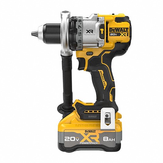 DeWalt DCD1007WW1 Hammer Drill 20V DC, Premium, 1/2 in Chuck, 1/2 in Concrete Capacity, 3 Speeds, 1,530 in-lb