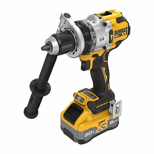 DeWalt DCD1007WW1 Hammer Drill 20V DC, Premium, 1/2 in Chuck, 1/2 in Concrete Capacity, 3 Speeds, 1,530 in-lb