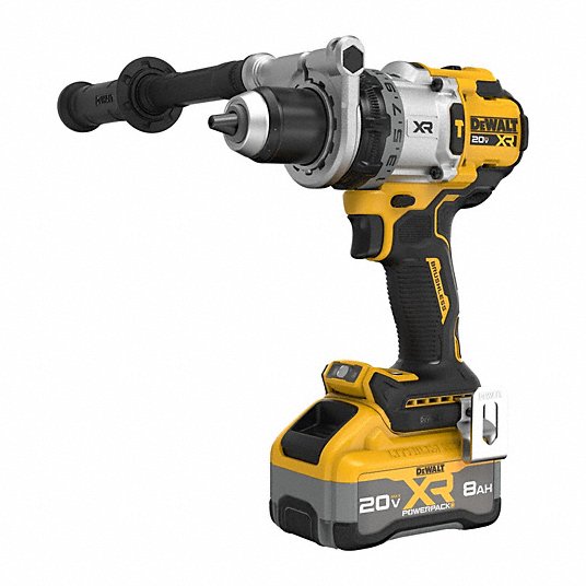 DeWalt DCD1007WW1 Hammer Drill 20V DC, Premium, 1/2 in Chuck, 1/2 in Concrete Capacity, 3 Speeds, 1,530 in-lb