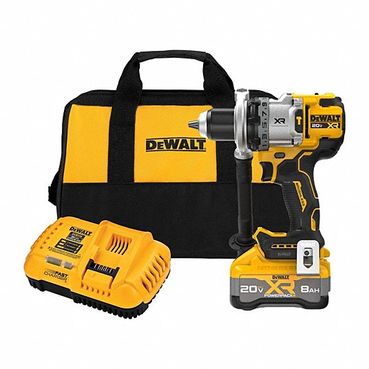 DeWalt DCD1007WW1 Hammer Drill 20V DC, Premium, 1/2 in Chuck, 1/2 in Concrete Capacity, 3 Speeds, 1,530 in-lb