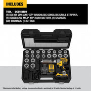 Dewalt DCE151TD1 Cable Puller Kit 20V MAX For Aluminum/Copper, 20 Bushings, 900 kcmil Max