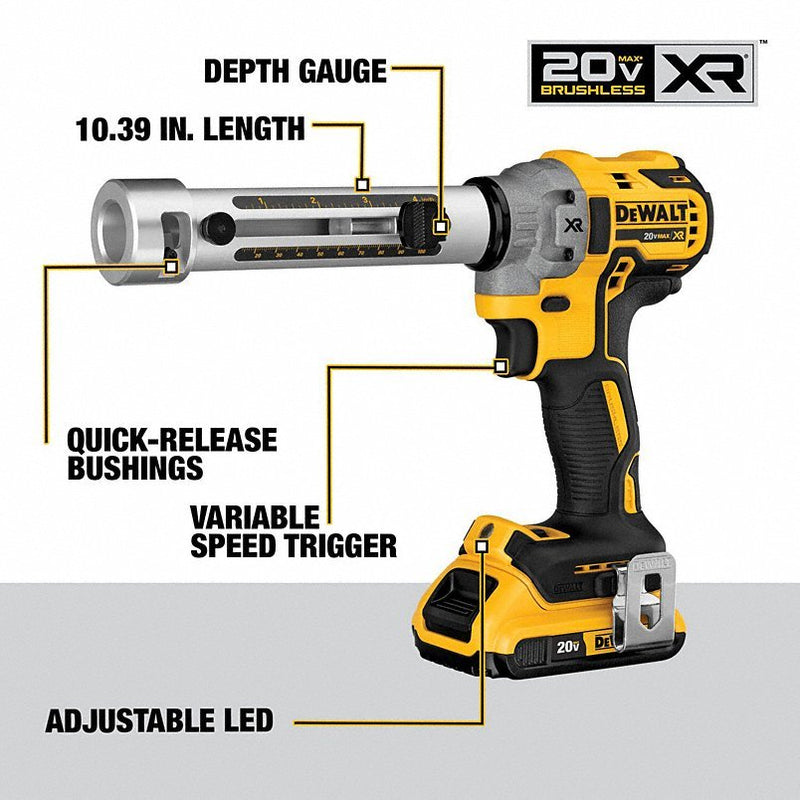 Dewalt DCE151TD1 Cable Puller Kit 20V MAX For Aluminum/Copper, 20 Bushings, 900 kcmil Max