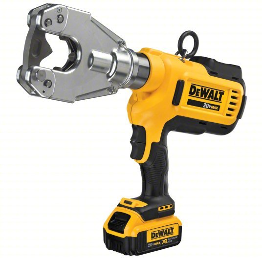 DeWalt DCE350M2 Cordless Crimping Tool Kit 20 V, Dieless Head, 750 kcmil Max Copper, Latching Head, DCE
