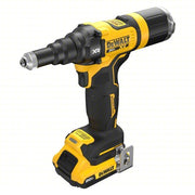 DeWalt DCF403D1 Cordless Rivet 49/50 in Stroke Lg, 2,100 lb Pulling Force, 3/16 in Blind Rivet Dia. Steel, 2.0 Ah