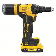 DeWalt DCF403D1 Cordless Rivet 49/50 in Stroke Lg, 2,100 lb Pulling Force, 3/16 in Blind Rivet Dia. Steel, 2.0 Ah